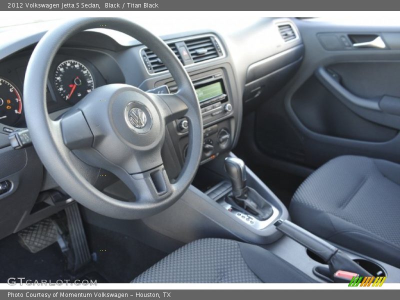Black / Titan Black 2012 Volkswagen Jetta S Sedan