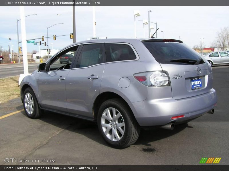 Liquid Platinum Metallic / Black 2007 Mazda CX-7 Sport