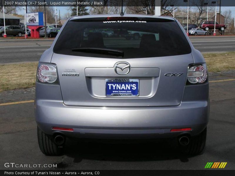 Liquid Platinum Metallic / Black 2007 Mazda CX-7 Sport