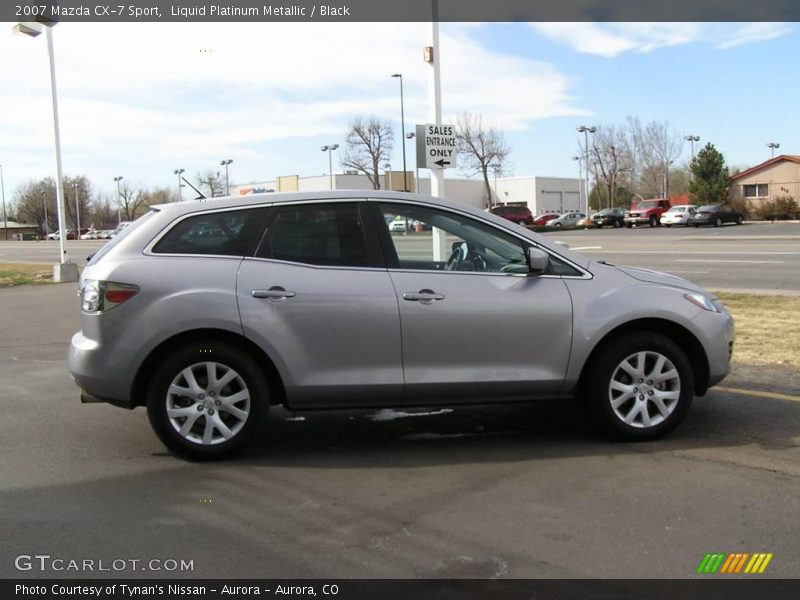 Liquid Platinum Metallic / Black 2007 Mazda CX-7 Sport