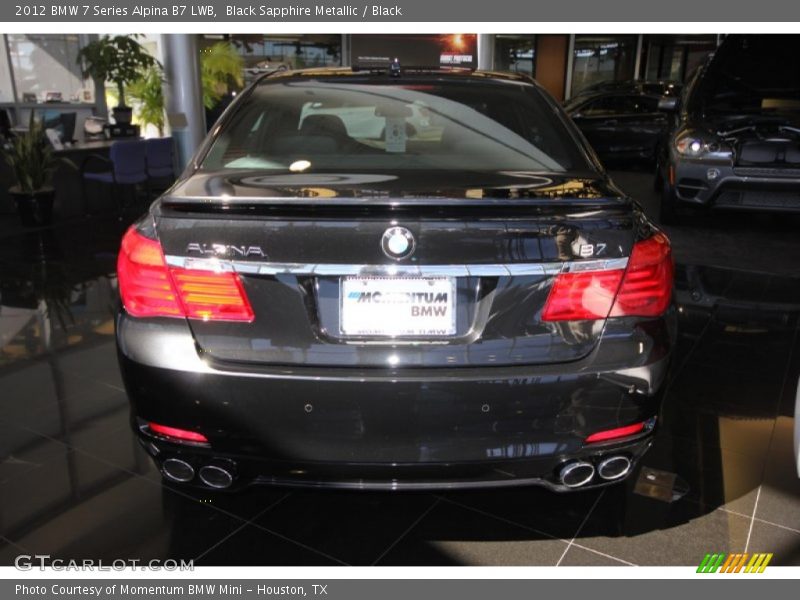 Black Sapphire Metallic / Black 2012 BMW 7 Series Alpina B7 LWB