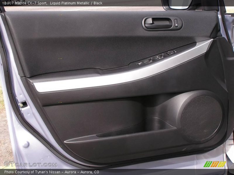 Liquid Platinum Metallic / Black 2007 Mazda CX-7 Sport