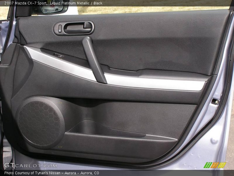 Liquid Platinum Metallic / Black 2007 Mazda CX-7 Sport