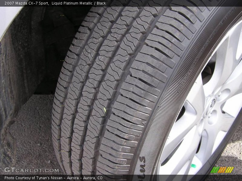 Liquid Platinum Metallic / Black 2007 Mazda CX-7 Sport
