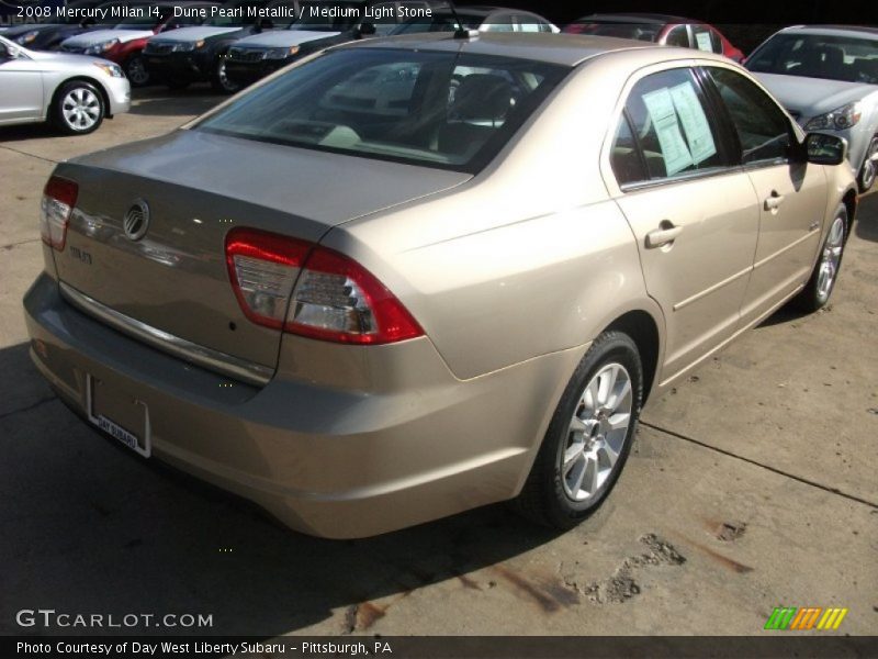 Dune Pearl Metallic / Medium Light Stone 2008 Mercury Milan I4