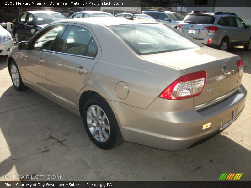 Dune Pearl Metallic / Medium Light Stone 2008 Mercury Milan I4