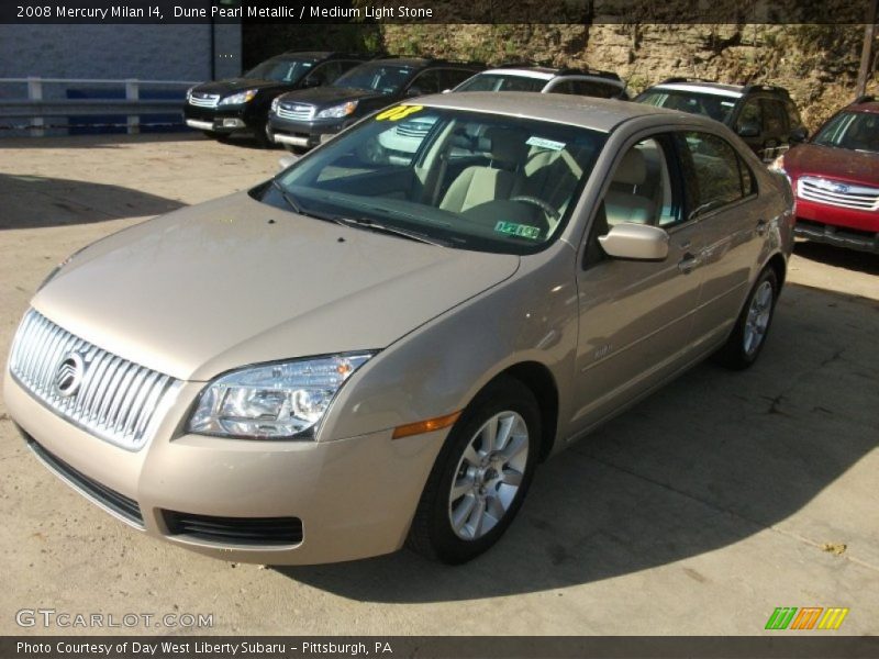 Dune Pearl Metallic / Medium Light Stone 2008 Mercury Milan I4