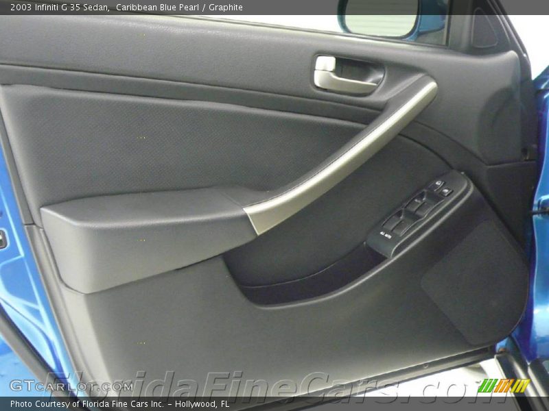 Caribbean Blue Pearl / Graphite 2003 Infiniti G 35 Sedan