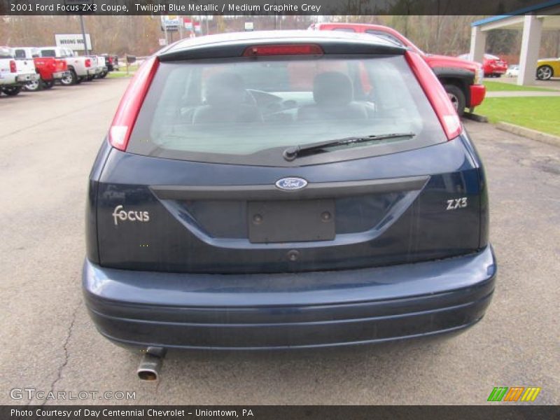 Twilight Blue Metallic / Medium Graphite Grey 2001 Ford Focus ZX3 Coupe