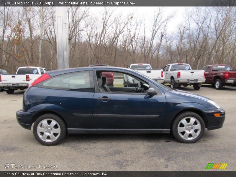 Twilight Blue Metallic / Medium Graphite Grey 2001 Ford Focus ZX3 Coupe