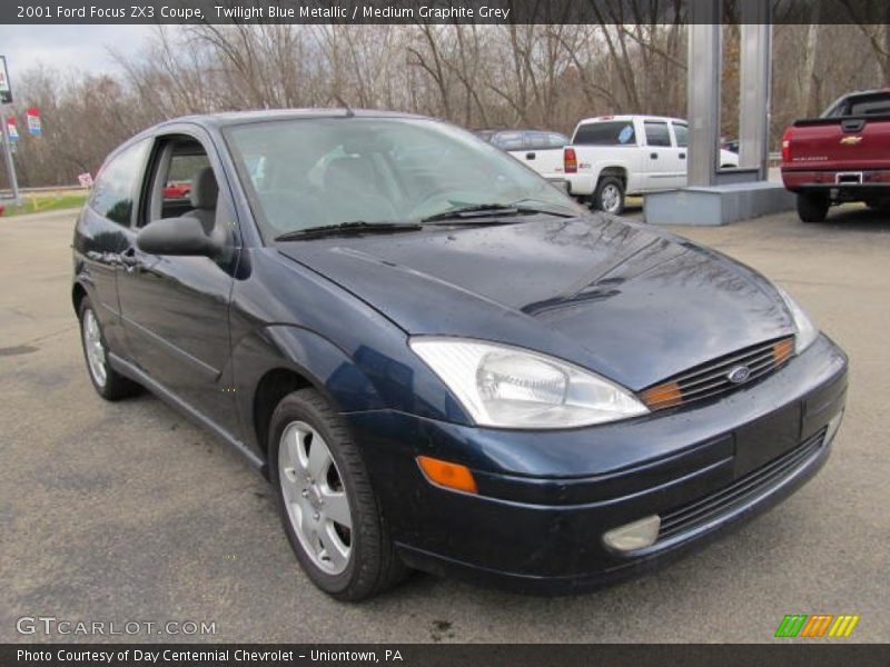 Twilight Blue Metallic / Medium Graphite Grey 2001 Ford Focus ZX3 Coupe