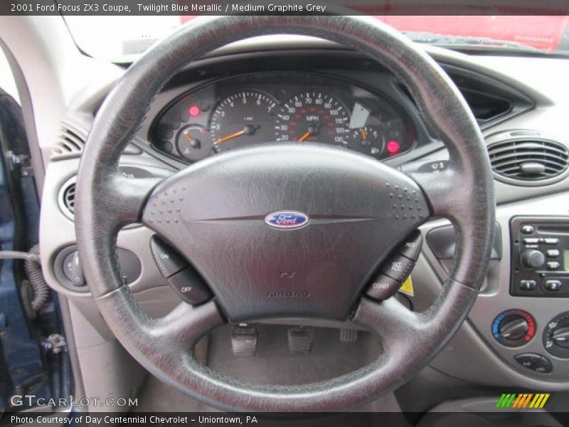 Twilight Blue Metallic / Medium Graphite Grey 2001 Ford Focus ZX3 Coupe
