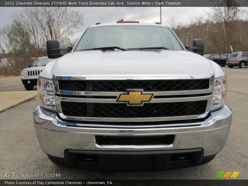 Summit White / Dark Titanium 2012 Chevrolet Silverado 2500HD Work Truck Extended Cab 4x4