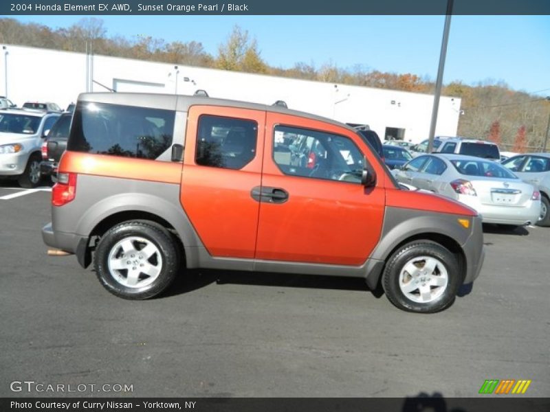 Sunset Orange Pearl / Black 2004 Honda Element EX AWD