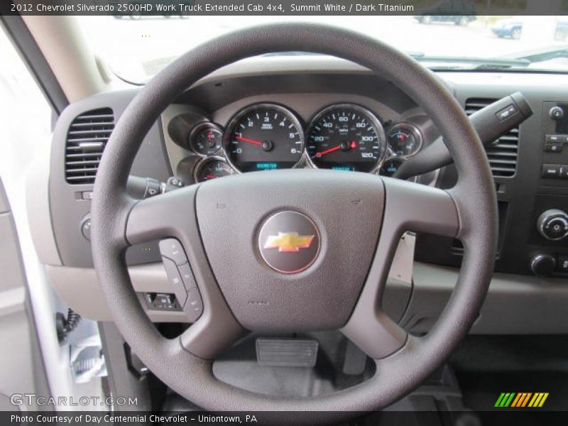  2012 Silverado 2500HD Work Truck Extended Cab 4x4 Steering Wheel