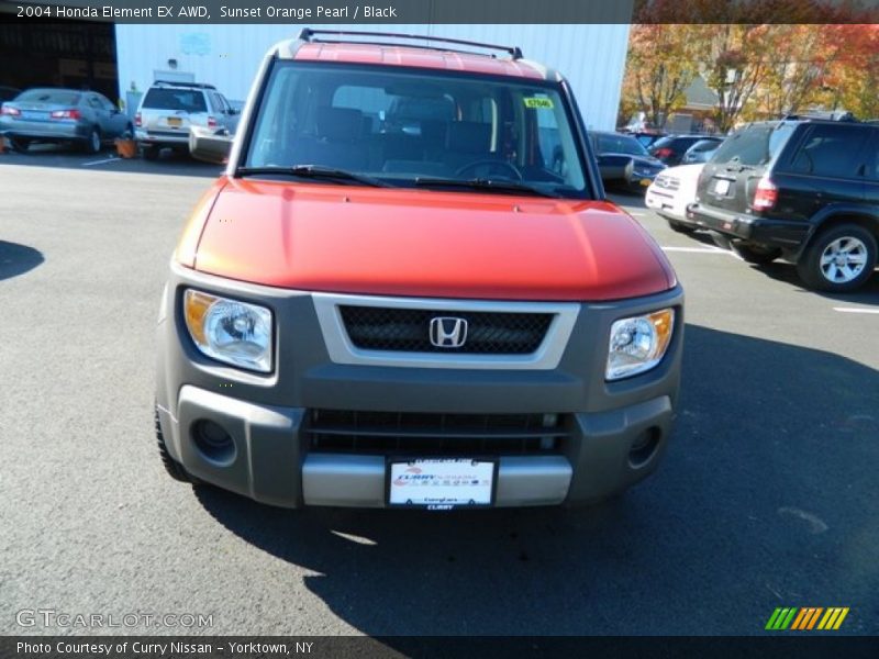 Sunset Orange Pearl / Black 2004 Honda Element EX AWD