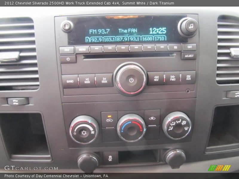 Audio System of 2012 Silverado 2500HD Work Truck Extended Cab 4x4