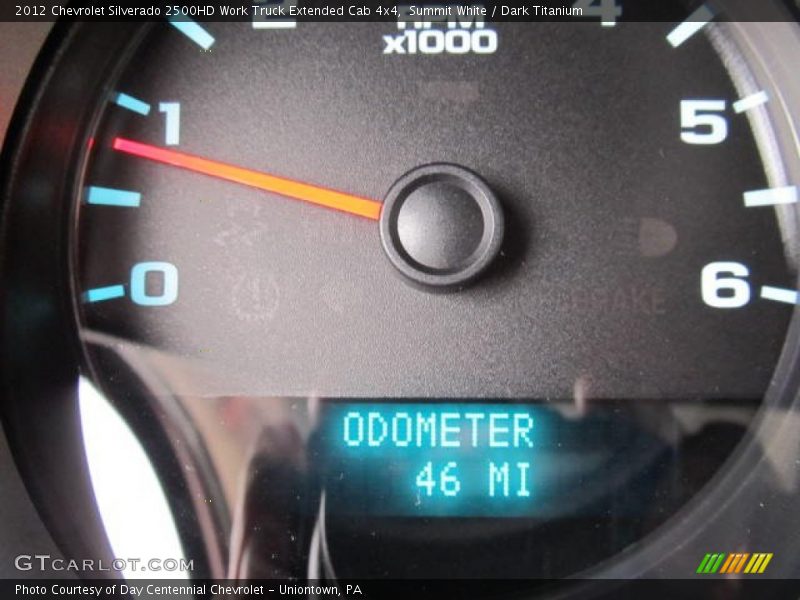 Summit White / Dark Titanium 2012 Chevrolet Silverado 2500HD Work Truck Extended Cab 4x4