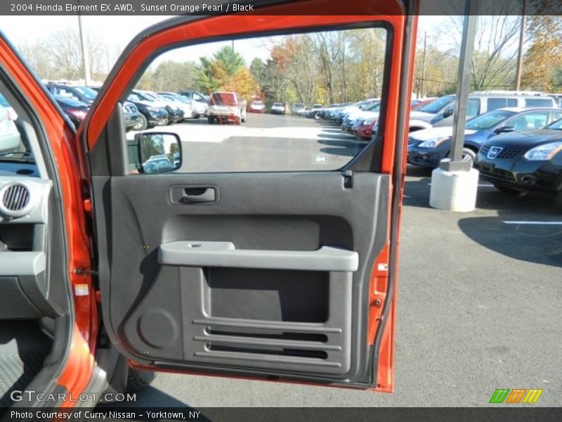 Sunset Orange Pearl / Black 2004 Honda Element EX AWD