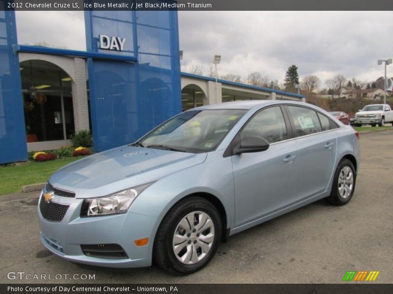 Ice Blue Metallic / Jet Black/Medium Titanium 2012 Chevrolet Cruze LS