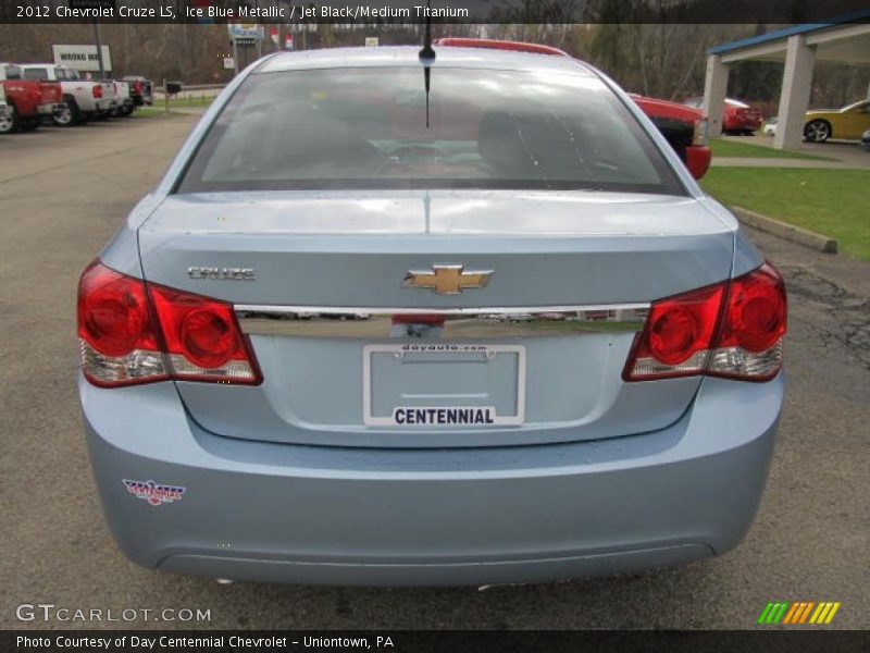 Ice Blue Metallic / Jet Black/Medium Titanium 2012 Chevrolet Cruze LS