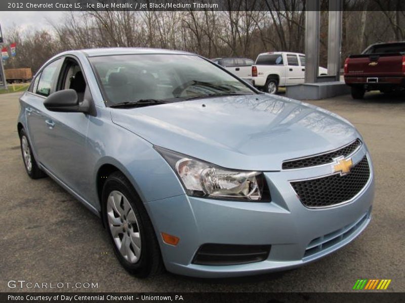 Ice Blue Metallic / Jet Black/Medium Titanium 2012 Chevrolet Cruze LS