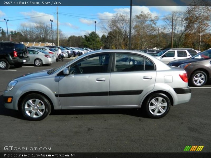 Silver / Gray 2007 Kia Rio LX Sedan