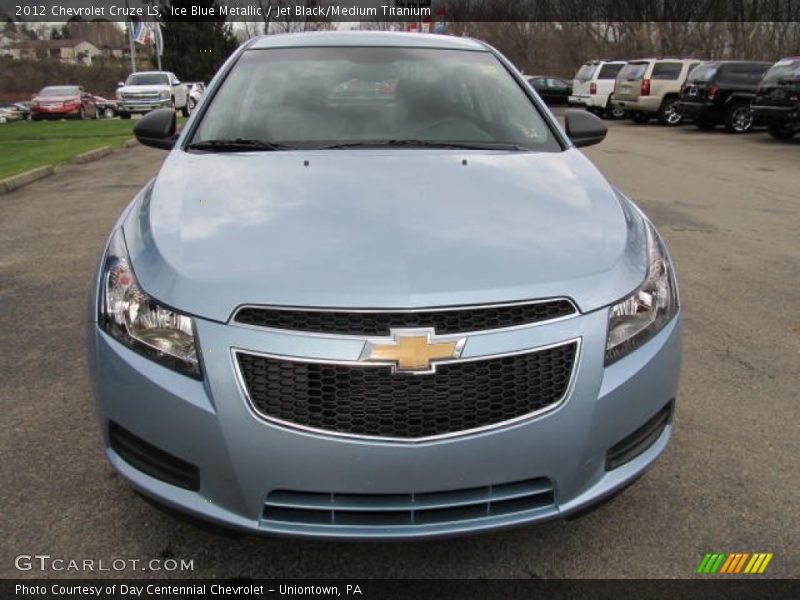 Ice Blue Metallic / Jet Black/Medium Titanium 2012 Chevrolet Cruze LS