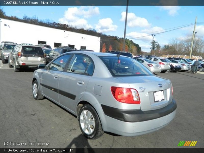 Silver / Gray 2007 Kia Rio LX Sedan
