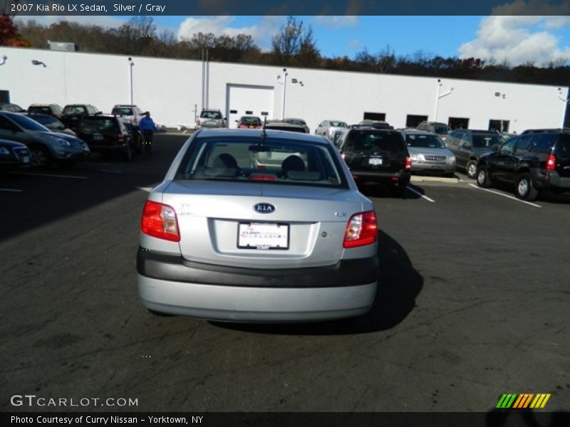 Silver / Gray 2007 Kia Rio LX Sedan