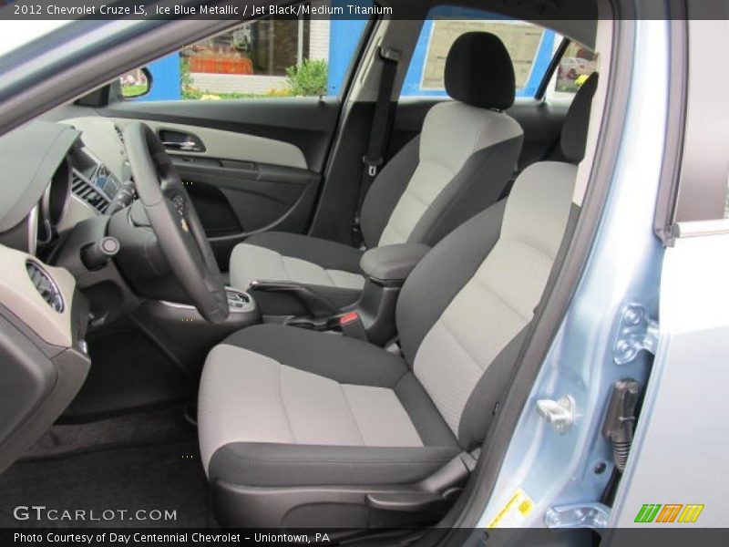 Ice Blue Metallic / Jet Black/Medium Titanium 2012 Chevrolet Cruze LS
