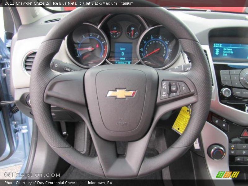 Ice Blue Metallic / Jet Black/Medium Titanium 2012 Chevrolet Cruze LS