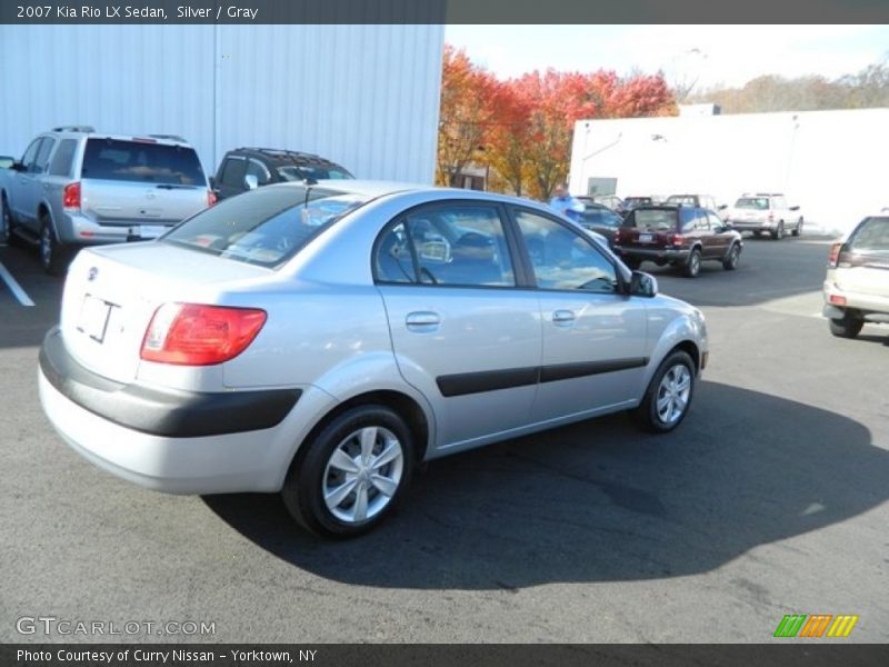 Silver / Gray 2007 Kia Rio LX Sedan