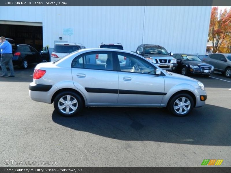 Silver / Gray 2007 Kia Rio LX Sedan