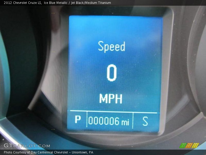 Ice Blue Metallic / Jet Black/Medium Titanium 2012 Chevrolet Cruze LS