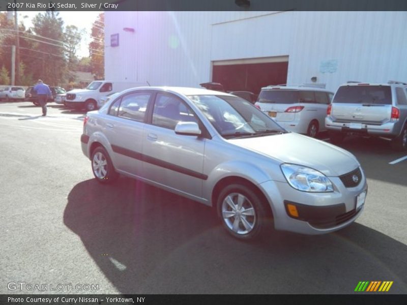 Silver / Gray 2007 Kia Rio LX Sedan