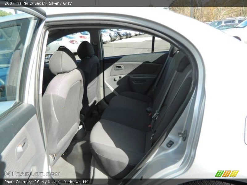 Silver / Gray 2007 Kia Rio LX Sedan