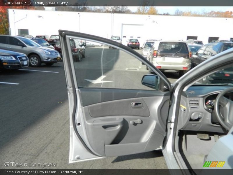 Silver / Gray 2007 Kia Rio LX Sedan