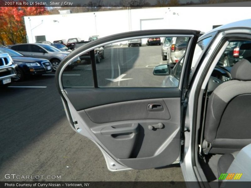 Silver / Gray 2007 Kia Rio LX Sedan
