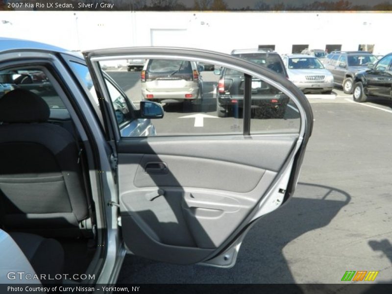 Silver / Gray 2007 Kia Rio LX Sedan
