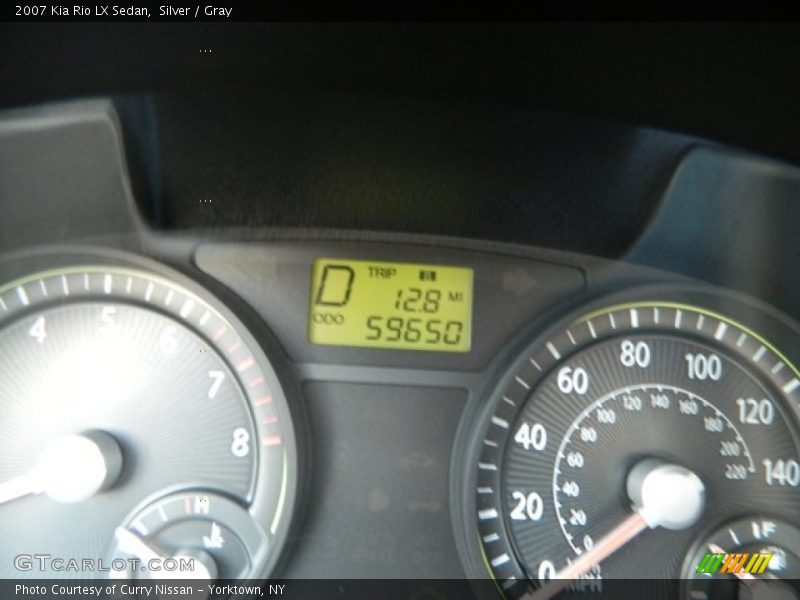 Silver / Gray 2007 Kia Rio LX Sedan