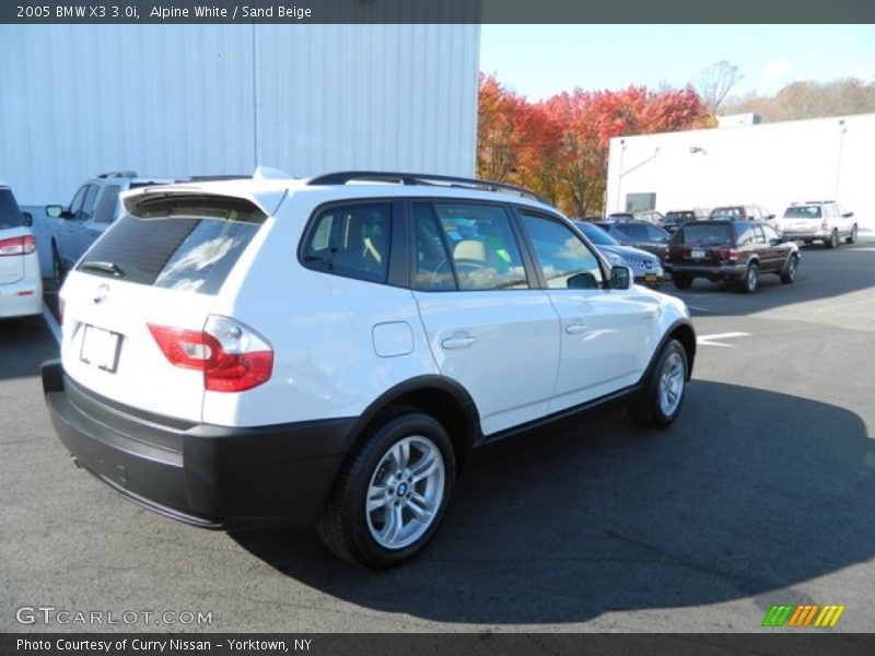Alpine White / Sand Beige 2005 BMW X3 3.0i