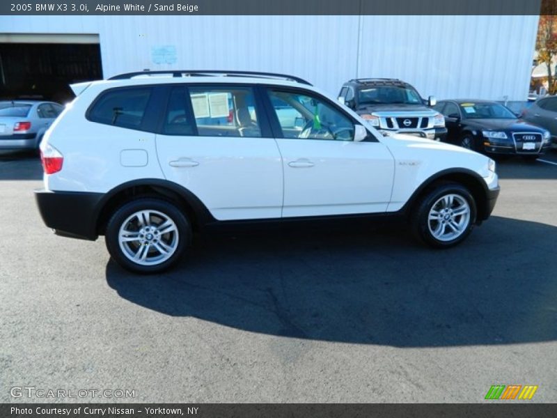 Alpine White / Sand Beige 2005 BMW X3 3.0i