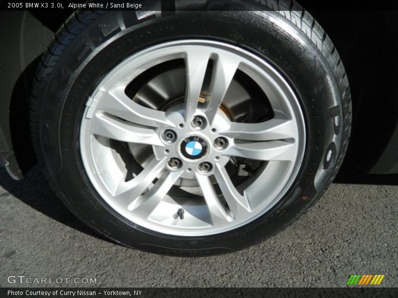 Alpine White / Sand Beige 2005 BMW X3 3.0i