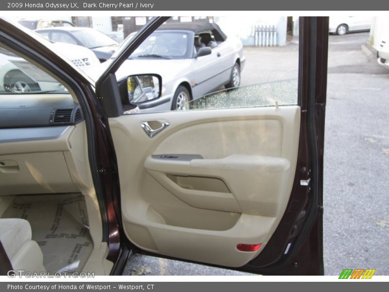 Dark Cherry Pearl / Ivory 2009 Honda Odyssey LX