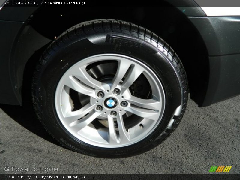 Alpine White / Sand Beige 2005 BMW X3 3.0i