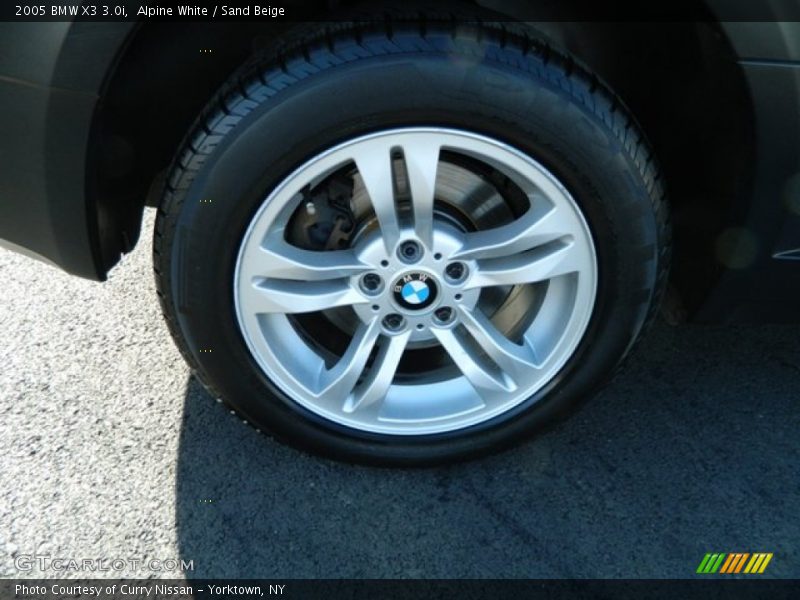 Alpine White / Sand Beige 2005 BMW X3 3.0i
