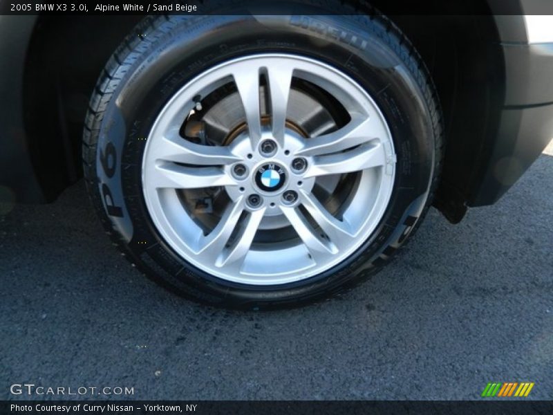 Alpine White / Sand Beige 2005 BMW X3 3.0i