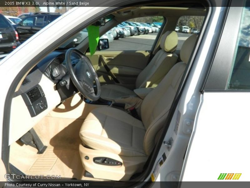 Alpine White / Sand Beige 2005 BMW X3 3.0i