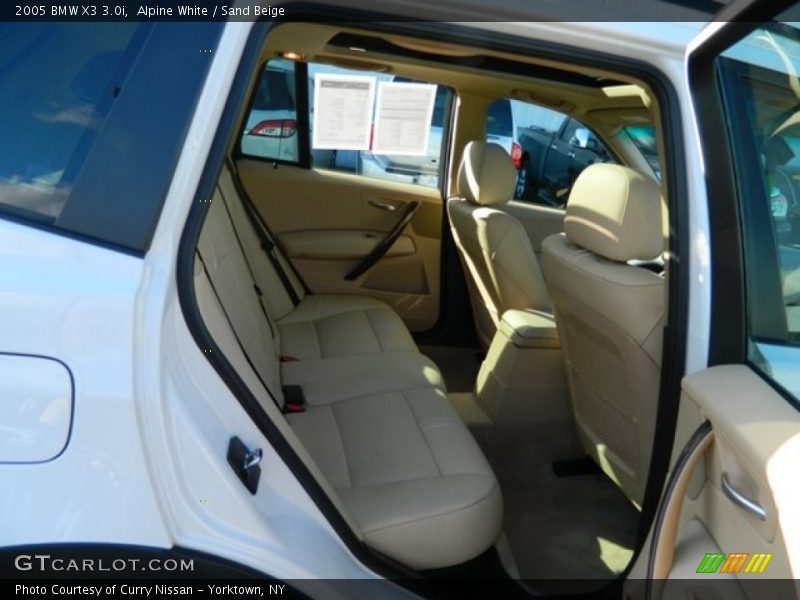 Alpine White / Sand Beige 2005 BMW X3 3.0i